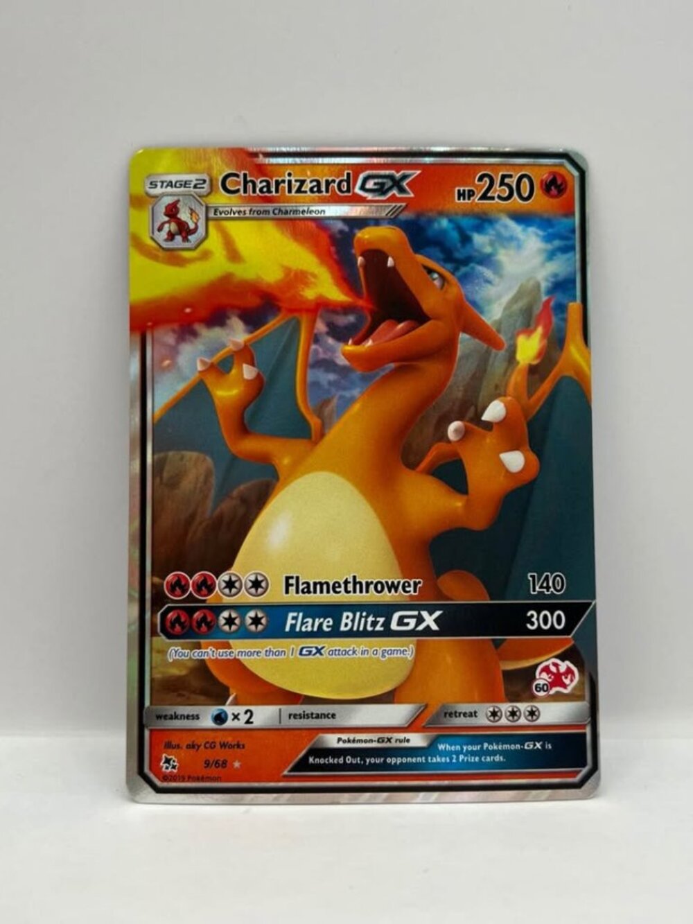 2019 Charizard GX 9/68 Stamped Battle Academy